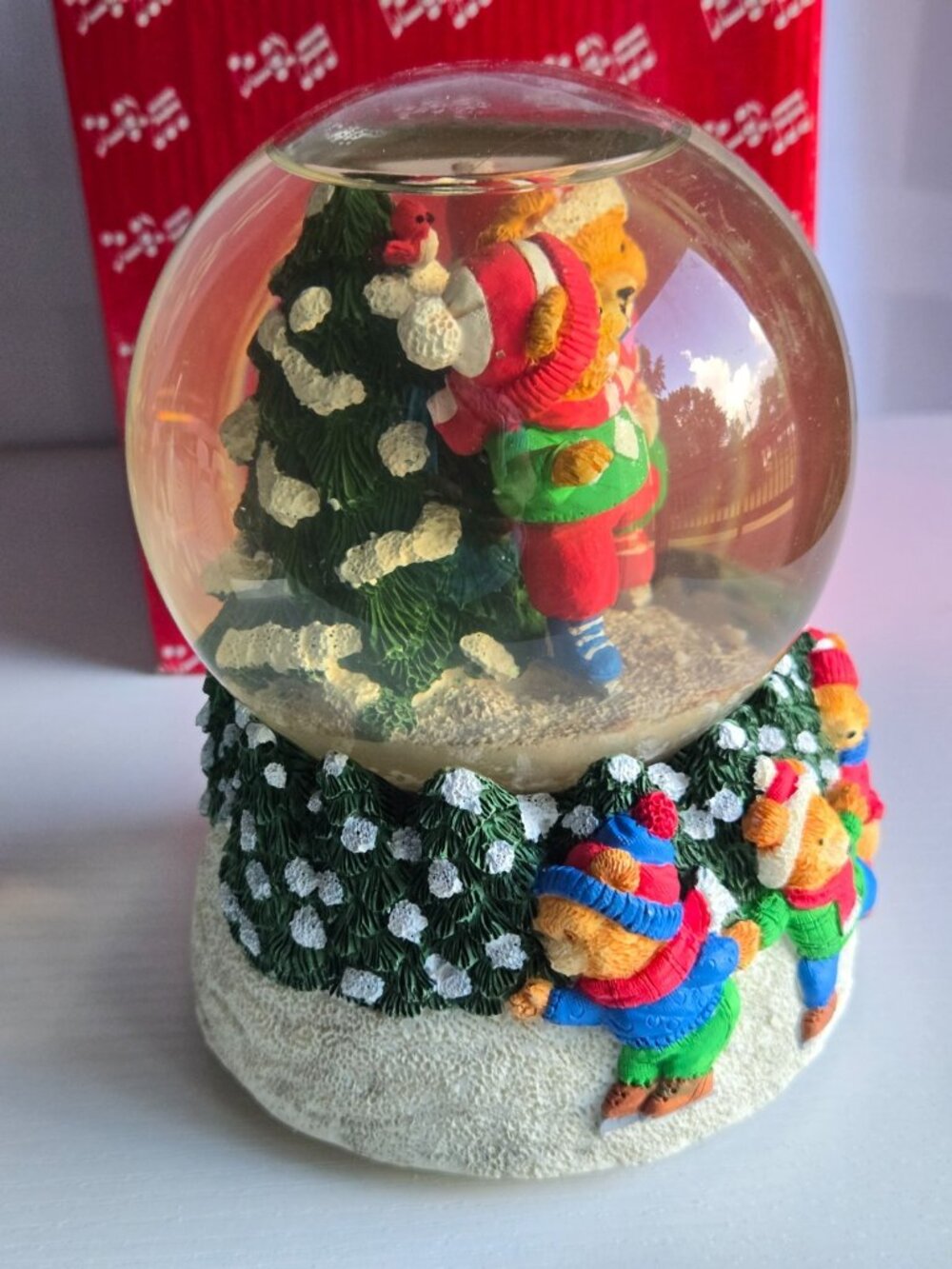 1995 Teddy Bears Musical Snow Globe "Let it Snow" San Francisco Music Box Co. - Picture 3 of 8